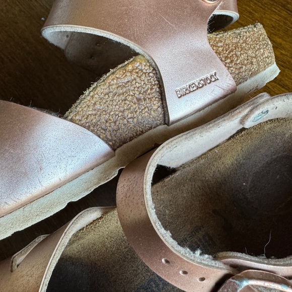 Birkenstock Rio Kids Rose Gold Sandals Sz 30/US 12-12.5 - Picture 8 of 9